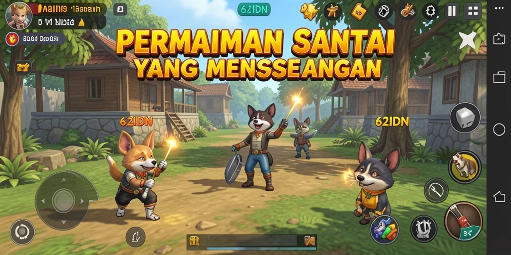 Tampilan gameplay 62IDN yang seru dan mengasyikkan.