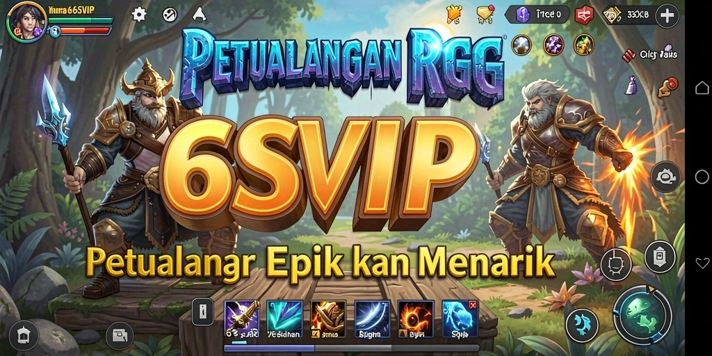 Tangkapan layar utama gameplay RPG 6SVIP yang menampilkan aksi seru.