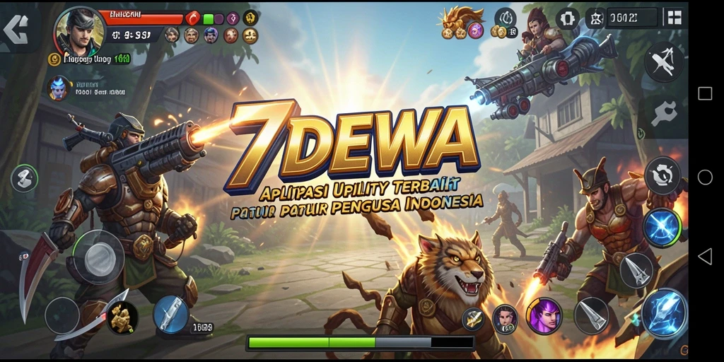 Tampilan antarmuka 7DEWA yang intuitif dan menarik.