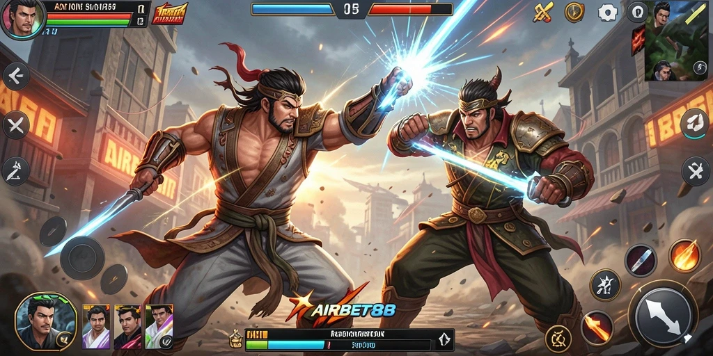 Tangkapan layar dari gameplay <strong>AIRBET88</strong> yang menunjukkan aksi seru dan pertarungan intens.