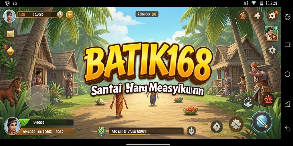 Tampilan gameplay santai di BATIK168 yang cerah dan berwarna.
