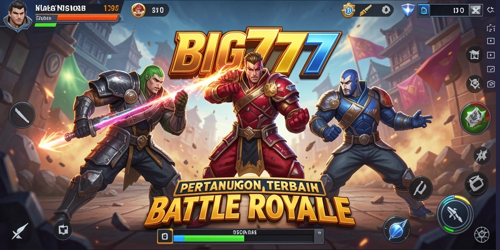 Gameplay seru BIG777 di arena pertempuran Battle Royale.