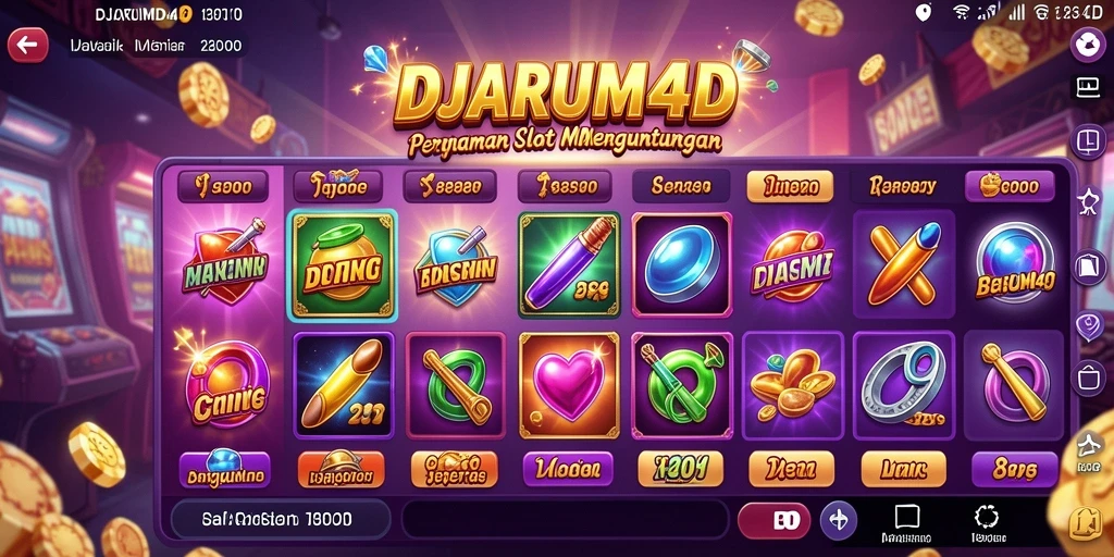 Tampilan gameplay Slot yang seru dan mengasyikkan dalam DJARUM4D.
