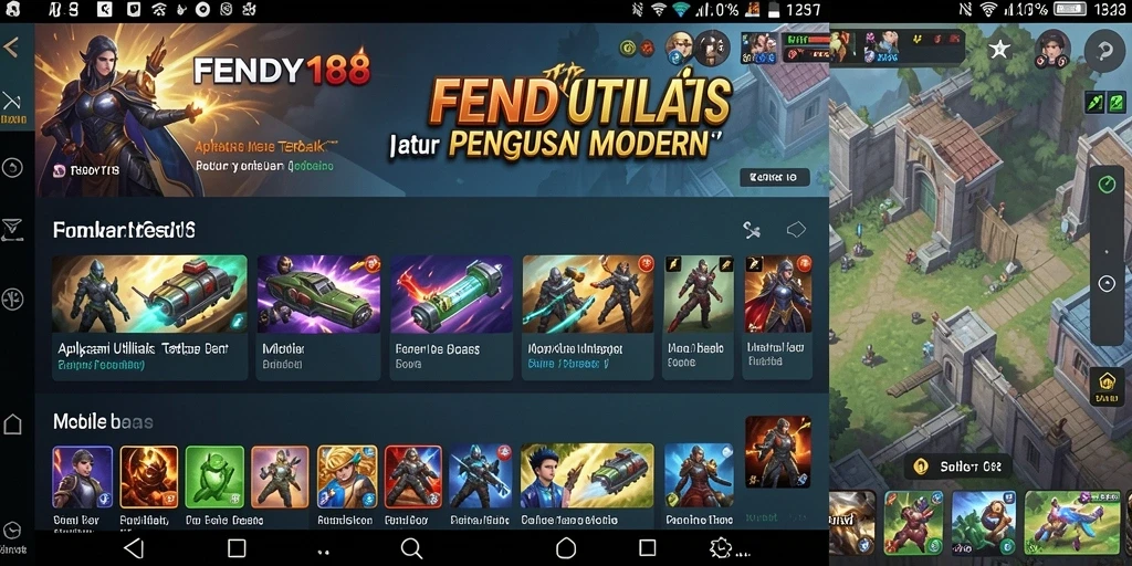 Tampilan antarmuka pengguna FENDY188 yang simpel dan fungsional.