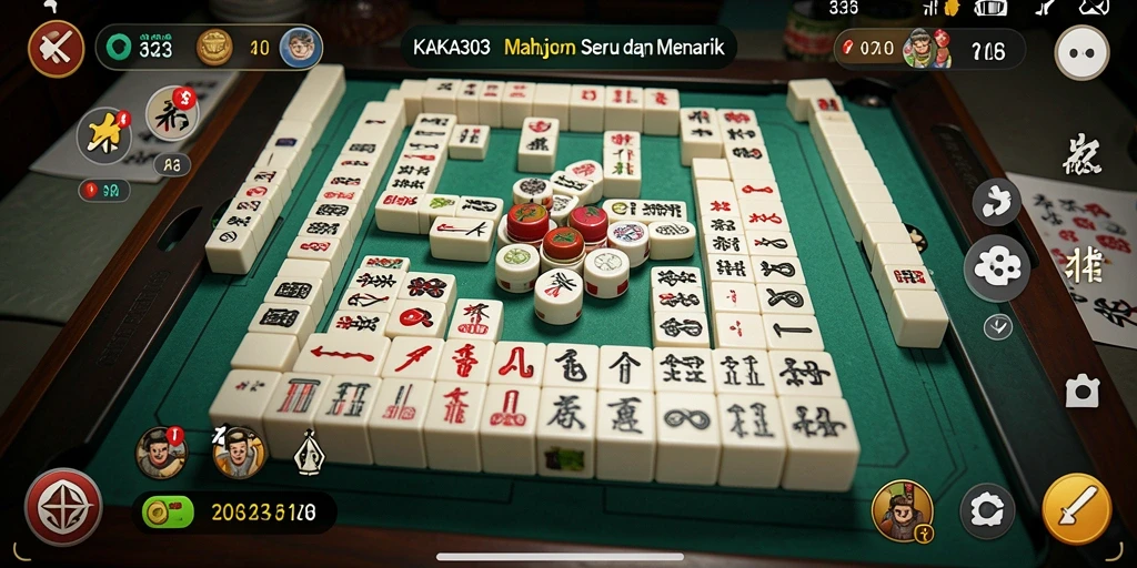 Tampilan gameplay KAKA303 yang seru dalam permainan Mahjong.