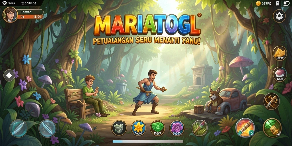 Screenshot MARIATOGL menampilkan adegan petualangan yang menegangkan.