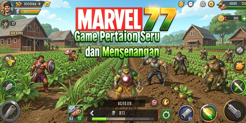 Tampilan gameplay yang seru di <strong>MARVEL77</strong> dengan berbagai aktivitas pertanian.