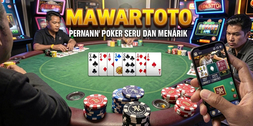 Gameplay seru MAWARTOTO menunjukkan pemain berkompetisi dalam permainan poker.