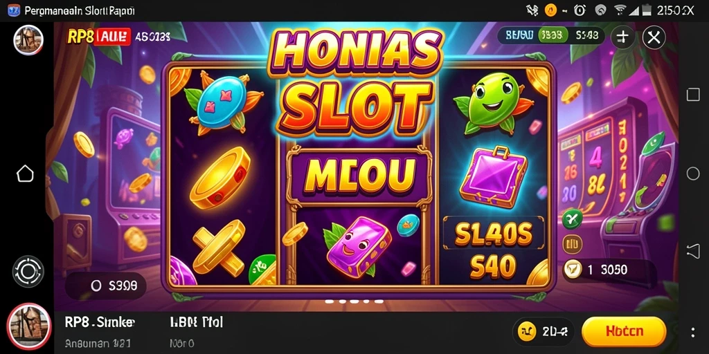 Screenshot gameplay RP8 yang menunjukkan keseruan permainan Slot.