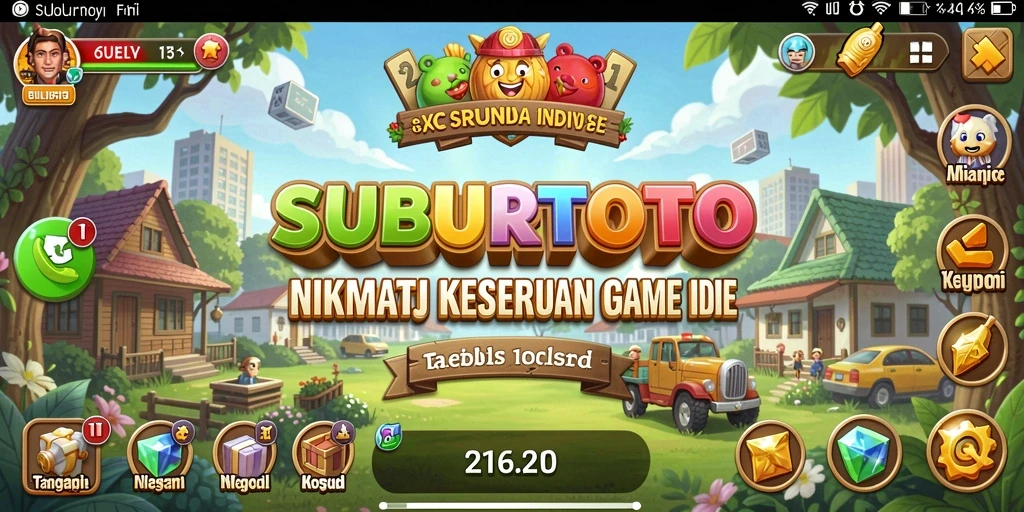 Screenshot SUBURTOTO menampilkan strategi gameplay Idle yang menarik.