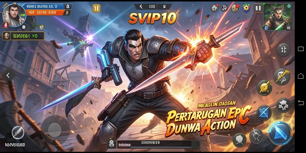 Tampilan menarik dari gameplay SVIP10 dalam pertempuran yang mendebarkan.