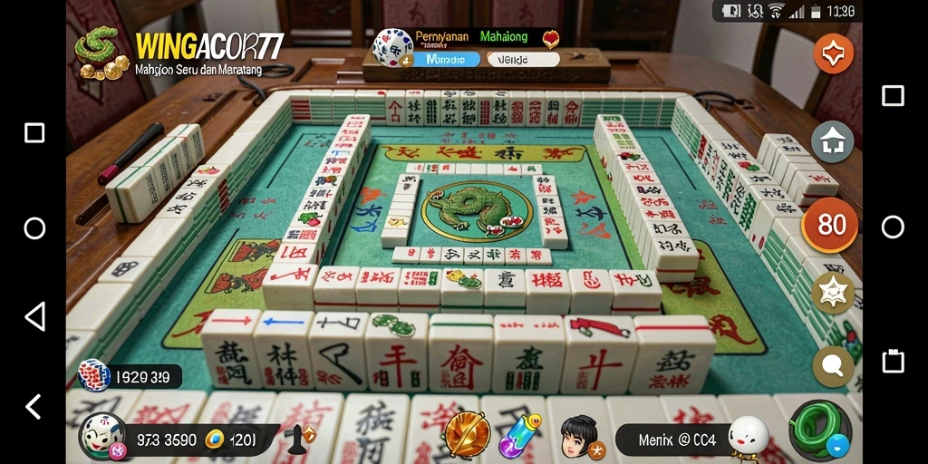 Tampilan gameplay Mahjong di WINGACOR77 yang menarik dan penuh tantangan.